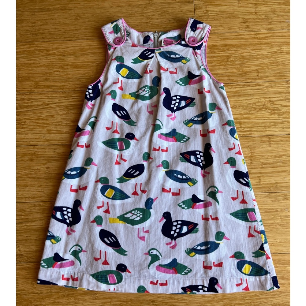 Mini Boden Duck Pinnie Dress Size 7-8